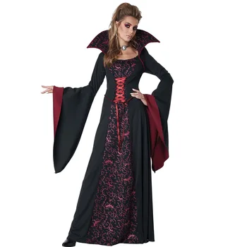 Helovinas Suaugusiųjų Lady Cosplay Vampyras Demonas Išgalvotas Maskuotis Kostiumas