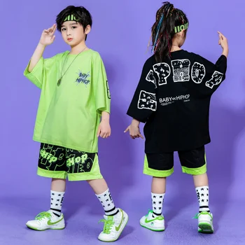 Vaikų Gatvės Šokio Spektaklis Madingų Drabužių Berniukai korėjos Versija Madingo Prekės ženklo Kostiumas Vaikų Hip-Hop Merginų Hip-Hop Jazz