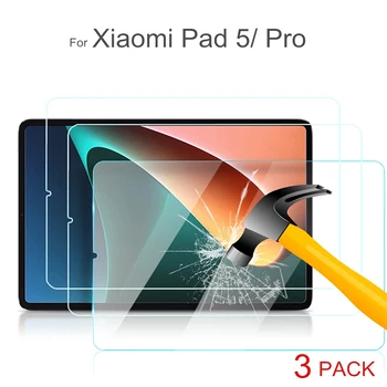 3PCS 2.5 D Pilnas draudimas Ekrano apsaugos Xiaomi Mi Trinkelėmis 5 Pro Grūdintas Stiklas Xiomi MiPad5 Pro 11